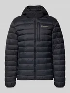 Kurtki męskie - Kurtka pikowana z kapturem i logo - miniaturka - grafika 1