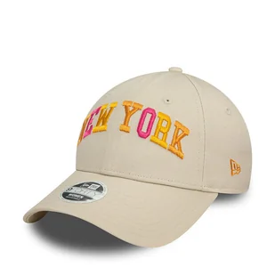 Czapka z daszkiem New Era 9Forty Newe 60565468 Beżowy - Czapki damskie - miniaturka - grafika 1