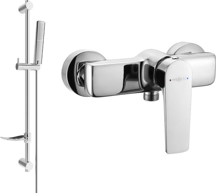 Mexen Lynx DF72 bateria prysznicowa z zestawem prysznicowym, chrom - 74594DF72-00