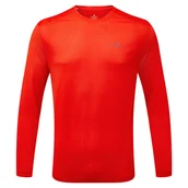 Koszulki sportowe męskie - RONHILL Koszulka biegowa męska TECH L/S TEE flame/dark cobalt - miniaturka - grafika 1