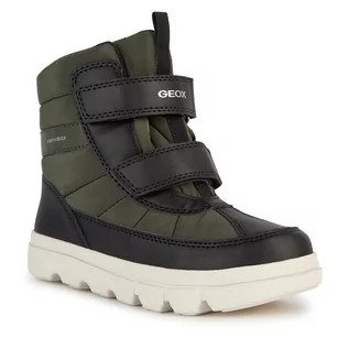 Buty dla chłopców - Śniegowce Geox J Willaboom Boy B Ab J36LFB 0FU54 C0033 D Black/Military - grafika 1