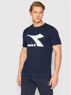 Koszulki i topy damskie - Diadora T-Shirt Chromia 102.178747 Granatowy Regular Fit - grafika 1