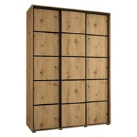 Szafy - Szafa przesuwna trzydrzwiowa Cannes 4 180 głębokość 60 cm wysokość 205,2 cm - miniaturka - grafika 1