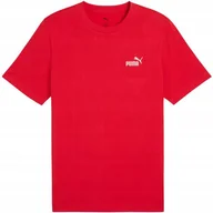 Koszulki męskie - Koszulka męska Puma Ess Small No.1 Logo Tee czerwona 682534 11 S - miniaturka - grafika 1