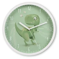 Zegary - Zegar HAMA Cebu Dino Biało-zielony - miniaturka - grafika 1