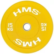 Pozostały sprzęt siłowy - HMS CBR15 YELLOW TALERZ OLIMPIJSKI BUMPER 15 KG 1AB-17-61-022 - miniaturka - grafika 1