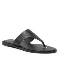 Klapki i japonki damskie - Calvin Klein Japonki Almond Flat Tp Slide Hf HW0HW01159 Ck Black BAX - miniaturka - grafika 1