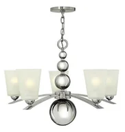 Lampy sufitowe - Elstead Lighting Zelda 5Lt Chandelier Polished Nickel HK/ZELDA5 PN Elstead lampa wisząca nowoczesna HK/ZELDA5 PN) - miniaturka - grafika 1