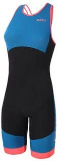 Pianki do pływania - Zone3 Aeroforce Swimback Style ITU Design Strój triathlonowy Kobiety, black/teal/coral L 2020 Pianki do pływania TS18WASW101/L - grafika 1