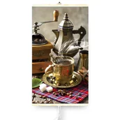 Grzejniki pokojowe - Grzejnik na podczerwień - giętki panel grzewczy 430W TRIO wzór 5 kawa, wymiary 100x57cm - miniaturka - grafika 1