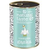 Mokra karma dla kotów - Dolina Noteci, Natural Taste Puszka dla Kota Niewąska Gąska 400g - miniaturka - grafika 1