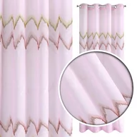 Zasłony - Eurofirany B.B. CHOCZYŃSCY SPÓŁKA JAWNA Zasłona Nathalie 140 x 250 Różowy 5900811975915 - miniaturka - grafika 1