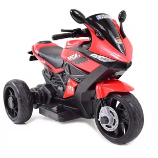 Import SUPER-TOYS MOTOR NA AKUMULATOR SPORT 1 MIEKKIE SIEDZENIE MIĘKKIE KOŁA/BJQ-R8 BJQ-R8-CZERWONY - Pojazdy elektryczne dla dzieci - miniaturka - grafika 1