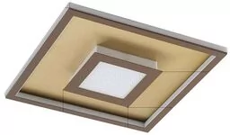 Lindby - Pekela Square LED Lampa Sufitowa L40 Rust/Matt Gold Lindby - Lampy sufitowe - miniaturka - grafika 1