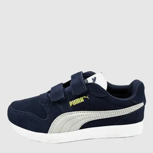 Buty sportowe chłopięce na rzepy Puma Icra Trainer Suede Ps Peacoat 360756-28 31 (12UK) Granatowe (4060981151654) - Buty dla chłopców - miniaturka - grafika 1