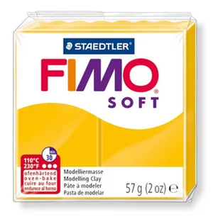Fimo GDD Grupa Dystrybucyjna Daccar Soft, masa termoutwardzalna, modelina, żółta - Masy plastyczne - miniaturka - grafika 1