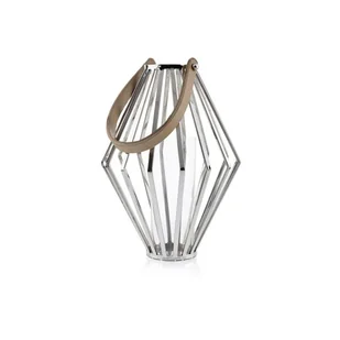 Lampion geometryczny ze stali wys. 41 cm HH-17263 - Świeczniki - miniaturka - grafika 3