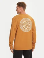 Koszulki męskie - Quiksilver Longsleeve Bloom Cycle EQYZT07707 Brązowy Regular Fit - miniaturka - grafika 1