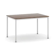 Stoły - B2B Partner Stół do jadalni 1200 x 800 mm, blat orzech, nogi jasnoszare 555680 - miniaturka - grafika 1