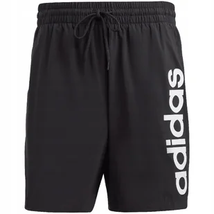 Spodenki męskie adidas Aeroready Essentials Chelsea Linear Logo czarne IC94 - Spodenki męskie - miniaturka - grafika 1