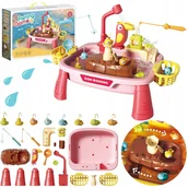 Zabawy w naśladowanie dorosłych - ZLEWOZMYWAK ZLEW DLA DZIECI DO MYCIA NACZYŃ RYBKI FUNKCJA PUSZCZANIA WODY - miniaturka - grafika 1