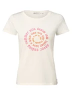 Koszulki i topy damskie - Tom Tailor Denim - T-shirt damski, biały - miniaturka - grafika 1