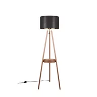 Lampy stojące - Brązowa lampa stojąca z półką (wysokość 152 cm) Colette – Trio - miniaturka - grafika 1