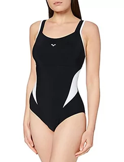 Stroje kąpielowe - Arena Makimurax Jednoczęściowy strój kąpielowy Kobiety, black-white DE 48 US 44 2020 Stroje kąpielowe 29361-51-48 - grafika 1