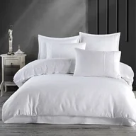 Pościel - Darymex Pościel satynowa 160x200 z gipiurą biała jednobarwna w pudełku Guipure - miniaturka - grafika 1