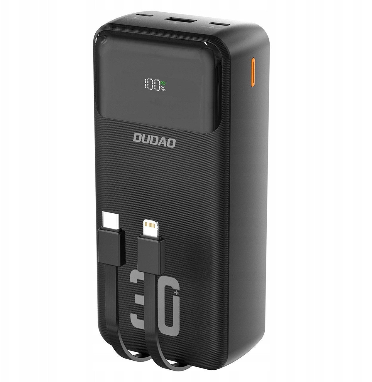 Dudao K15Max 30000mAh 22.5 W Sort Czarny