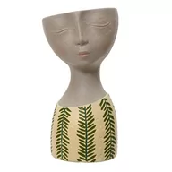 Donice - Wazon doniczka głowa kobiety nowoczesna 28cm - miniaturka - grafika 1