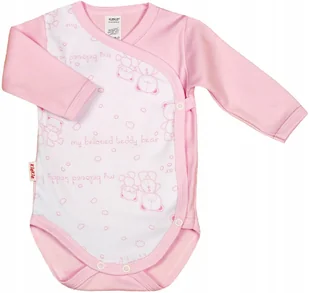 Body KOPERTOWE 100% Bawełna Misie RÓŻ r 74 KLEKLE - Body dla niemowląt - miniaturka - grafika 1