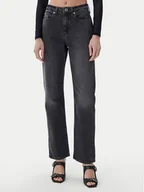 Spodnie damskie - Karl Lagerfeld Jeans Jeansy A1W10029 Szary Straight Fit - miniaturka - grafika 1