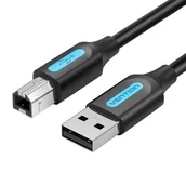 Kable - Kabel USB 2.0 A do B Vention COQBG 1.5m (czarny) - miniaturka - grafika 1