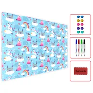 Tablice i flipcharty - Allboards Tablica magnetyczna metalowa KSIĘŻNICZKI JEDNOROŻCE 60x40cm MetalBoards blacha z nadrukiem na wszystkie rodzaje magnesów + zestaw akcesoriów GRATIS MB64_00022 - miniaturka - grafika 1