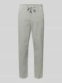 Spodnie męskie - Spodnie sztruksowe o kroju tapered z mieszanki bawełny model ‘LINUS’ - miniaturka - grafika 1