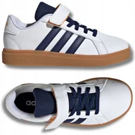 Buty dla dziewczynek - BUTY DZIECIĘCE SPORTOWE ADIDAS GRAND COURT NA RZEP DLA DZIECKA LEKKIE 34 - miniaturka - grafika 1