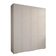 Szafy - Szafa garderoba ubraniowa z półkami MANHATTAN RYFEL 10 - 2SZ czarny mat biały mat - miniaturka - grafika 1