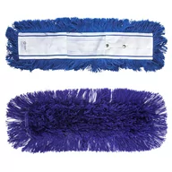 Miotły, szufle, mopy - Mop do zamiatania DUSTMOP 60cm akrylowy niebieski - miniaturka - grafika 1