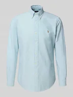 Koszule męskie - Koszula casualowa o kroju custom fit z kołnierzykiem typu button down - miniaturka - grafika 1