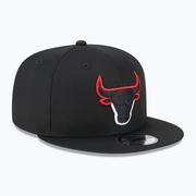 Czapki damskie - Czapka New Era Split Logo 9Fifty Chicago Bulls black | WYSYŁKA W 24H | 30 DNI NA ZWROT - miniaturka - grafika 1