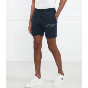 Tommy Hilfiger Szorty HILFIGER CURVE LOGO SWEATSHORT | Regular Fit - Spodenki męskie - miniaturka - grafika 1