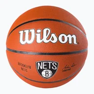 Koszykówka - Piłka do koszykówki Wilson NBA Team Alliance Brooklyn Nets brown rozmiar 7 - miniaturka - grafika 1