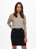Swetry damskie - ONLY Sweter 15234745 Beżowy Regular Fit - miniaturka - grafika 1