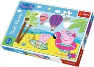 Puzzle - Trefl Puzzle 24 maxi Świnka Peppa na wakacjach - miniaturka - grafika 1