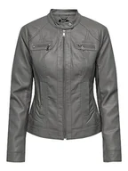 Kurtki damskie - ONLY ONLBANDIT Faux Leather Biker NOOS OTW kurtka damska, Plum Kitten, 36, Plum Kitten, 36 - miniaturka - grafika 1