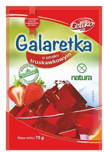 Celiko Galaretka o Smaku Truskawkowym bezglutenowa 75g - - Galaretki - miniaturka - grafika 2