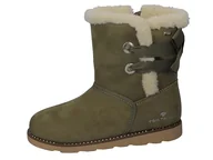 Kozaki damskie - Tom Tailor Kids Dziewczęce 4270230003 modne kozaki, zielony, 34 EU - miniaturka - grafika 1