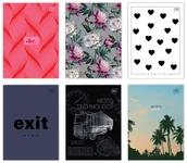 Zeszyty szkolne - Interdruk Zeszyt A4/80k linia Uv Int Fol A 5 - miniaturka - grafika 1