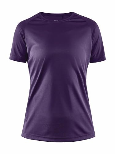 Craft CORE Unify Training Tee | damska koszulka sportowa XXL | True Purple | odzież sportowa dla kobiet z poliestru pochodzącego z recyklingu | zakrzywione szwy boczne | szybkoschnąca koszulka damska